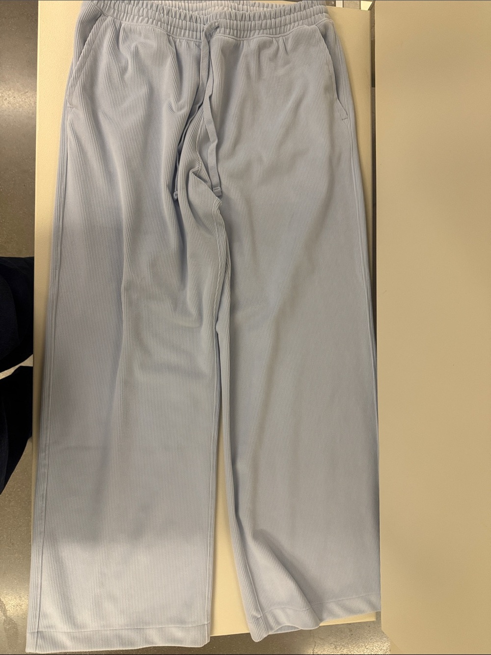 Women’s  Abercrombie Light Blue Casual Drawstring wide leg